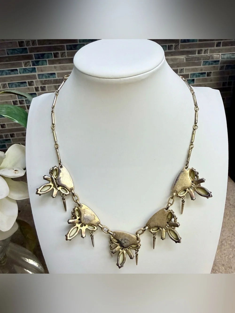 J. Crew Rhinestone Bib Statement necklace